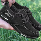 Men's Casual Shoes Summer Breathable Lace-up Men Canvas Shoes 2023 New Fashion Loafers Walking Flats Comfortable Male