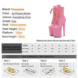 Women Mid-Calf Boots 8 Inches Club Side Zip Thin High Heels Pole Dancing Booties Plus Size Fashion Cosplay Woman