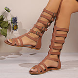 Breakj Large-Size Cool Boots Women's Sandals In The Summer Of 2025 Deed High-Altitude Roman Cool