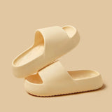 Summer Thick Platform Slippers Women 2024 New Non Slip Soft Cloud Slides Woman Unisex Thick-Sole Beach Flip Flops