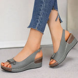Women Summer 2023 Soft Bottom Heels Sandals Summer Shoes Women Wedge Sandal With Platform Zapatos Mujer Wedges