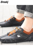 Leather Men Shoes Breathable Sneaker Handmade Driving Loafers Shoes Men Hot Sale Moccasins Wallking Shoe for Man