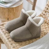 Women Winter Slippers New Winter Warm Plush Slip-on Couples Home Floor Shoes Non-slip Flats Female Soft Faux Fur Snow Boots