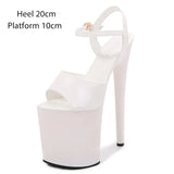 Model Shoes Women Sexy Catwalk Shoes Sandals 9 13 15 17 20 CM High Heels Platform Sandals Girls Shoe Party Club Drop