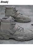 Casual High Top Shoes for Men 2023 Winter Desert Boots Outdoor Hiking Boots Ankle Boots Comfort Sports Buty Robocze