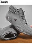 Men Sneakers Shoes for Men 2023 Casual Vulcanized Shoes Outdoor Light Lace-Up Pu Leather Fashion Roman New Tennis