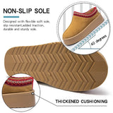 Chunky Platform Snow Boots for Women Slip On Plush Warm Winter Shoes Woman Non Slip Thick Bottom Ankle Botas Mujer