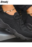 Women Sneakers Breathable Casual Women Sports Shoes Lace Up Ladies Flats Female Summer Vulcanized Running Zapatillas De