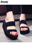 Women Platform Wedge Sandals Ladies Fashion Summer Slippers Woman Flip Flops 2023 New Women's Thick Bottom Shoes