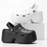 2024 Chunky Platform Clogs Sandals for Women Summer Outdoor Non Slip Beach Slippers Woman Eva Thick Bottom