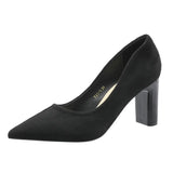 Style Pumps Pointed Black High Heels for Women 5cm 7cm 9cm Versatile Commuting Single Shoes Fashion Heels Women