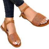 Women Sandals Classics Ankle Strap Summer Sandals Flat Shoes For Women Lightweight Flats Sandalias Mujer Casual Summer