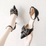 Breakj Bridesmaid Shoes Summer 2025 New Famous Temperament High Heels Fine Heel Sweet Bow Bow Head Sandals