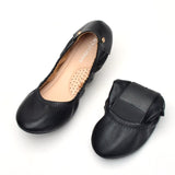 Summer Ladies Flat Shoes Super Soft Gold Ballet Flats Shoes Women Pink Round Toe Classic Solid Dancing Shoes For