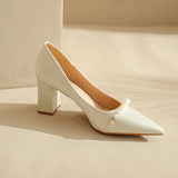 Satin Temperament High Heels, Single Shoes, White Cheongsam Shoes, Bridesmaid Shoes, Daily Wedding Shoes, Female Bride