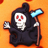 Horror Shoe Accessories Werewolf Grim Reaper Ghost Mummy Witch Vampire Scarecrow Croc Charms fit Jibz Kids Party