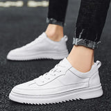 Men Shoes lace up Fashion genuine Leather Board Shoe Comfortable Casual Shoes men Outdoor Male Sneakers Tenis