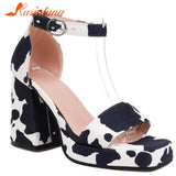 Platform Chunky Heels 2023 Summer Woman Sandals Great Quality Lady Office Sexy Party Woman Wedding Shoes