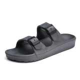Sandals Women Men 2021 New Lightweight Candy Color Two Buckle Flats Slippers EVA Comfortable