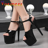 Stripper Heels Women Shoes Sexy Show Sandals Party Club Platform Stiletto High-heeled Pole Dance Prom Dress Shoes