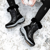 Women Ankle Boots Waterproof Keep Warm Black Snow Boots 2023 New Ladies Zip Boots Chaussures Femme Booties