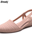 2023 New Women's Shoes Slingbacks Footwear Woman Wedges Sandals Women Slip-on Shoes Ladies Casual Pumps Female
