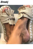 Sandals Women Heels Sandals with Wedges Shoes for Women Platform Sandals Summer Slippers Butterfly-knot Elegant Summer