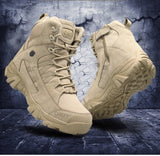 Military Ankle Boots Men Outdoor Genuine Leather Tactical Combat Man Boots Army Hunting Work Boots For Men Shoes Casual