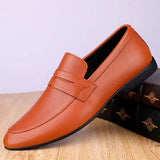 genuine Leather Men Shoes slip on Casual Breathable Loafers Men Moccasins Comfortable Flat Men Shoes Outdoor