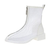 Women's Boots Summer New Fashion Fashion Thick-Soled High-Top Ladies Sandals Mesh Breathable Comfortable Short