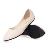 Leather Flat Shoes Woman Hand-sewn LeatherLoafers Cowhide SpringCandy colorCasualShoes Women Flats Women