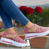 2022 Summer Wedges Shoes for Women Open Toe Beach Female Sandals Multicolor Slingback Sandals Platform Ladies Sandals Plus