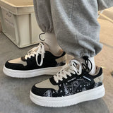 2023 Winter New All-match Korean Version Thick-soled White Shoes Lovers Student Casual Sneakers Zapatillas
