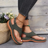fashion wedge heel women's sandals summer women's light high heels beach sandals women's slope heels