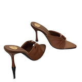 Breakj Summer Fashion Toe Women's Shoes Sexy Pointed Sandals Temperament Metal Buckle Thin Women's High