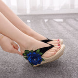 Queen Woman Slippers Home Casual Beach Flip Flops Lady Sandals Summer Sexy High