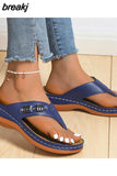 Women Sandals 2023 New Summer Sandals Shoes For Women Flip Flops Outdoor Low Heels Slippers Beach Footwear Summer Zapatos