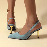 Pointed Toe Sexy High Heels Women Shoes Summer Sandals 2024 Designer New Dress Party Shoes Walking Pumps Mujer