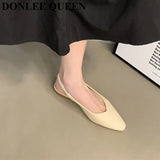 Pointed Toe Flats Shoes Women Slingback Sandals Elegant Mules Female Shallow Ballet Casual Loafers Sliver Zapatos