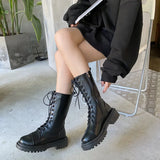 Shot Martin Boots New Fall Korean Version Plus Velvet Retro British Thick Thin Black Boot Shoes