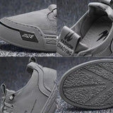 Men's Breathable Canvas Shoes Classic Casual Shoes for Men Comfortable Elastic Band Ice Silk Men's Sneakers Summer New Men