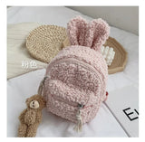 Lamb Plush Children's Backpack Kindergarten Boys And Girls Student School Bag Baby Cartoon Small