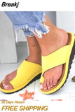Women Summer Sandals Comfy Platform Flat Shoes Sole Ladies Casual Soft Big Toe Foot Sandal Orthopedic Bunion Corrector