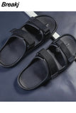 Men Slippers Trend Male Summer New Outdoor Beach Casual Soft Sole Sandals Fashion Women Indoor Home Couple Non-slip