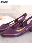 closed toe jelly sandals women pointed toe chunky med high heels flip flops slingback casual candy skidproof beach