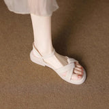 Breakj Zi Yan- -2024 Summer New Soft Bottom Simple Sandals Women Not Tired Feet Small Fragrant Wind Comfortable One Word With