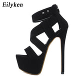 2022 New Summer Gladiator Women Sandals high heels Ankle Boots Zipper Buckle Strap Stiletto Sandals Pumps