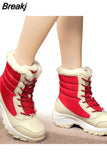 Boots Plush Warm Ankle Boots Women Winter Shoes Waterproof Boots Lightweight Comfortable Casual Cotton Boots Botas