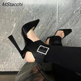 Quality Black Silk Fabric Designer Shoes High Heels Women Pumps 2023 Ladies Wedding Shoes Spring Stiletto Women's