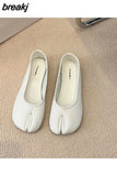 Split Toe Flats Shoes Women Brand Ballerina Ninja Tabi Cozy Loafers Female Mary Jane Casual Moccasins Ladies Shoes